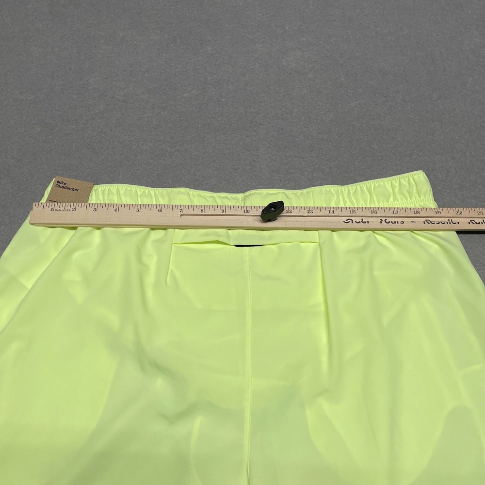 Nike Shorts Men XXL 2XL Neon Green Challenger Running Volt Dri-FIT 5" DV9363-701 - Picture 10 of 12